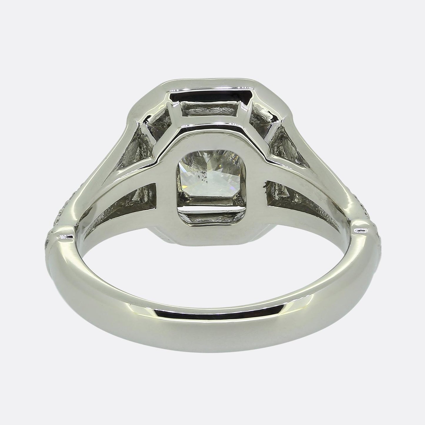 2.01 Carat Radiant Cut Diamond Engagement Ring