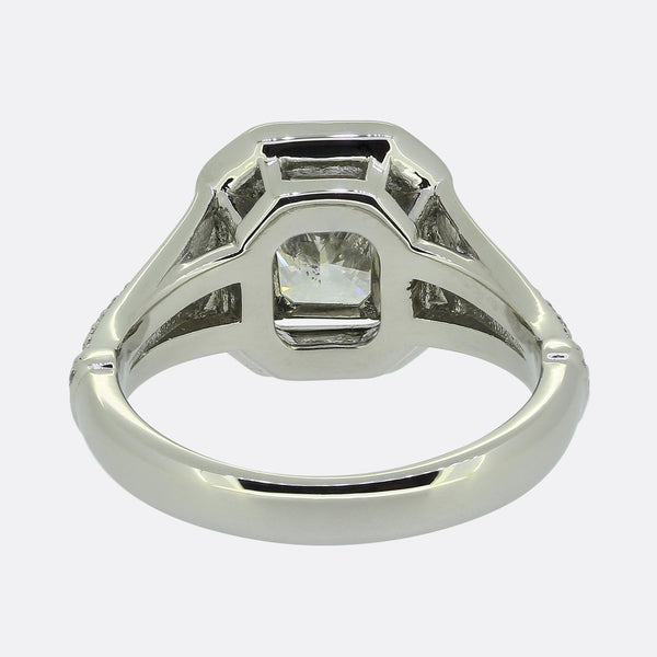 2.01 Carat Radiant Cut Diamond Engagement Ring