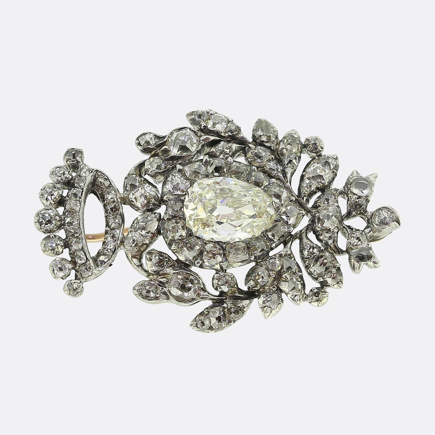 Victorian Diamond Heart Pendant