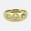 1.42 Carat Diamond Three-Stone Gypsy Ring