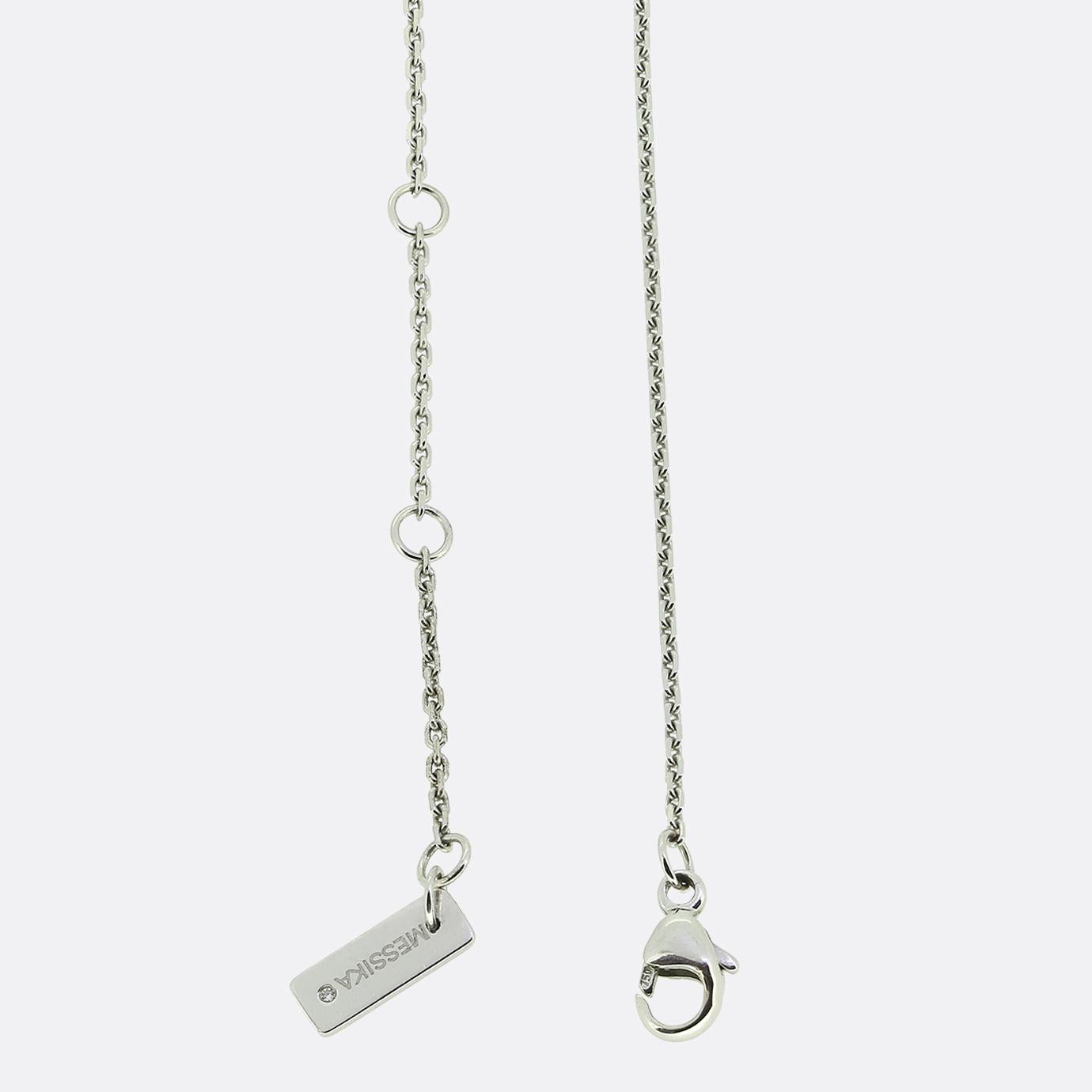 Messika Move Uno Two-Row Pavé Diamond Necklace