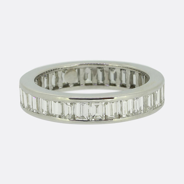 3.00 Carat Baguette Cut Diamond Full-Eternity Ring