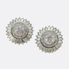 Antique Diamond Cluster Ballerina Earrings