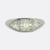 Janesich Art Deco Diamond Three Stone Ring