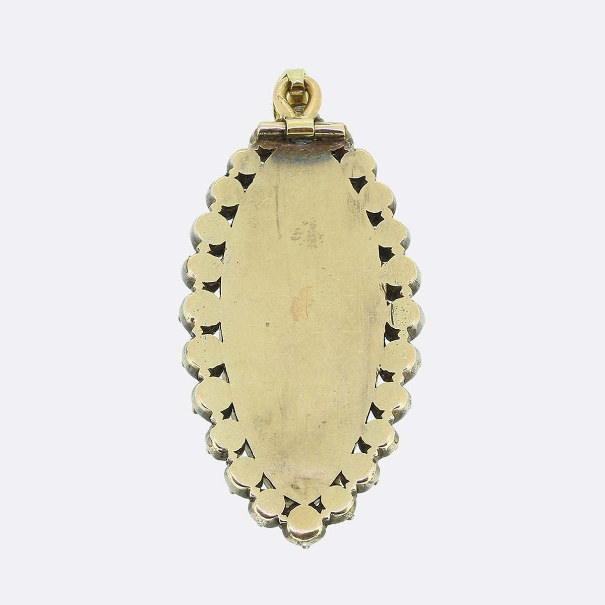 Antique Enamel and Diamond Vase Pendant