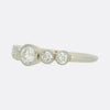 Vintage 0.90 Carat Old Cut Diamond Five Stone Ring