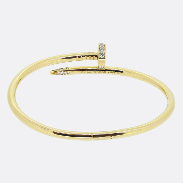 Cartier Juste un Clou Diamond Bangle Size 18