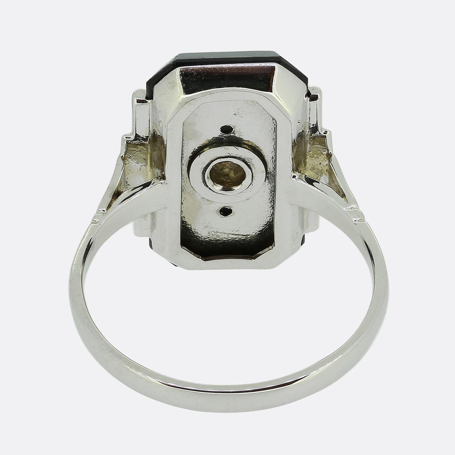 Art Deco Onyx and Diamond Ring