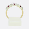 Vintage Ruby and Diamond Band Ring