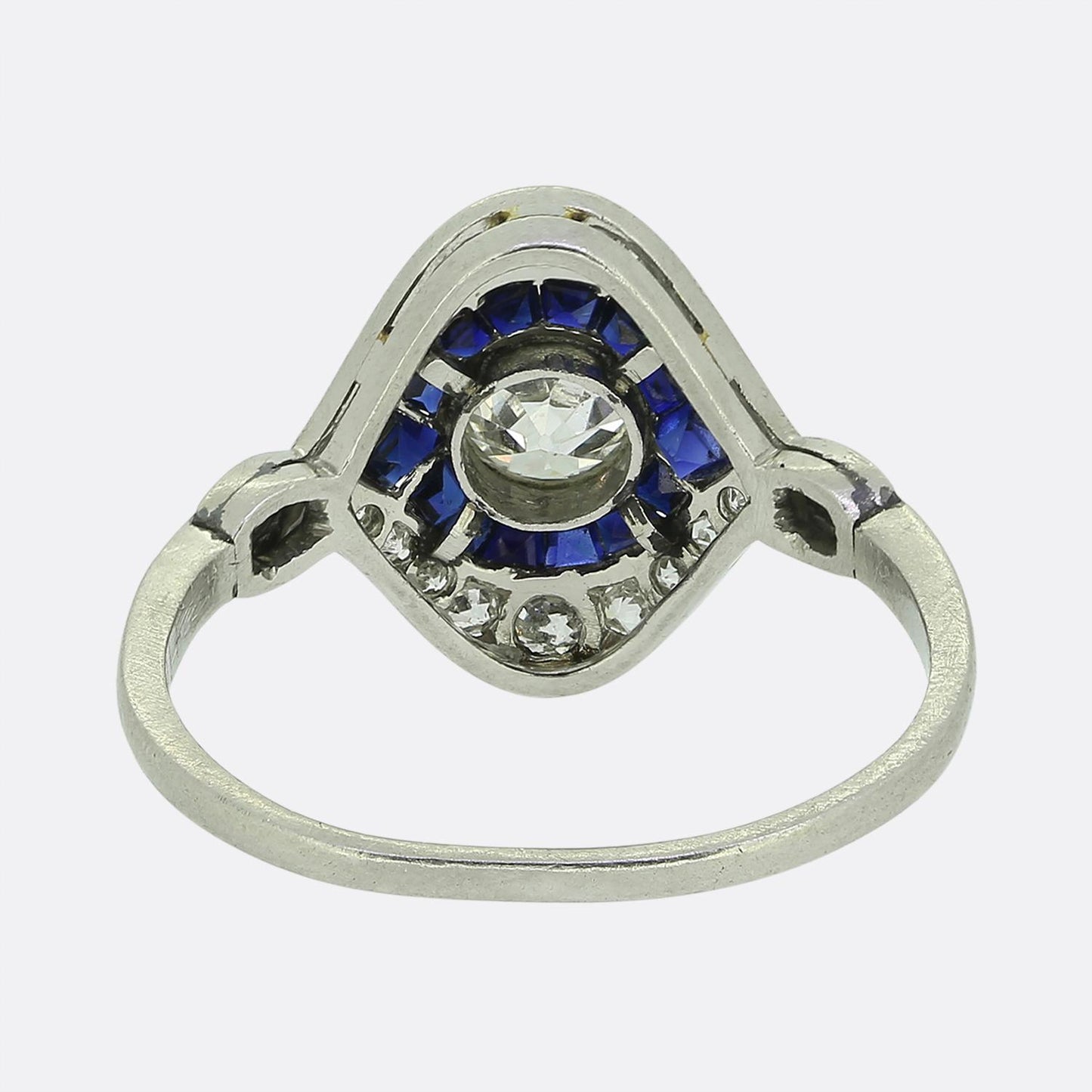 Art Deco Sapphire and Diamond Ring
