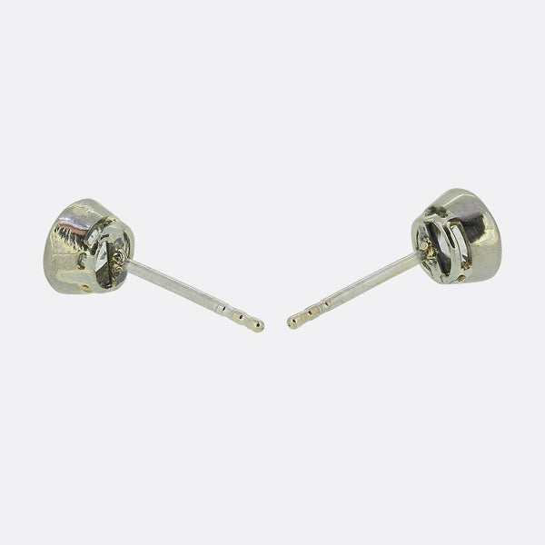 Art Deco 1.20 Carat Diamond Stud Earrings