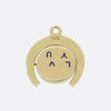 Vintage I Love You Horseshoe Spinner Charm Pendant