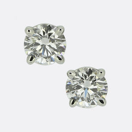 Tiffany & Co. 0.42 Carat Diamond Stud Earrings