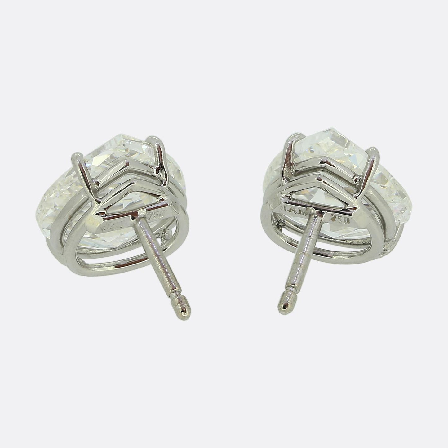 6.12 Carat Heart-Cut Diamond Earrings