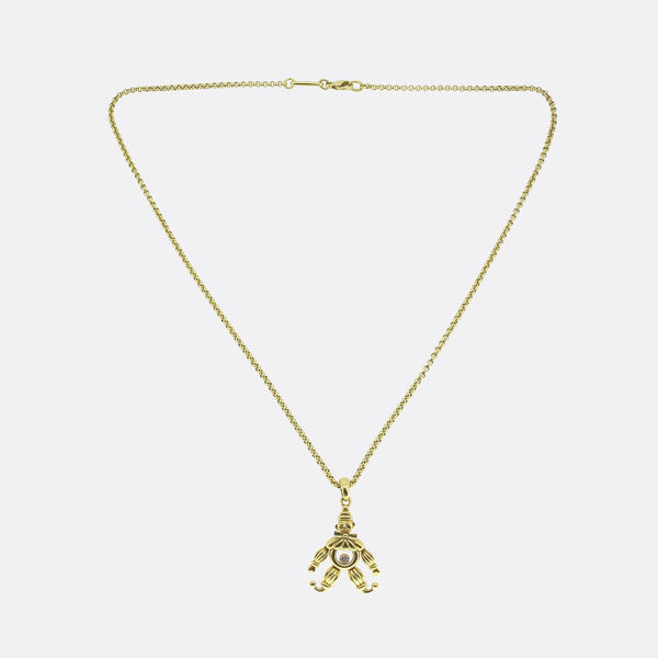 Chopard Happy Diamonds Clown Pendant Necklace