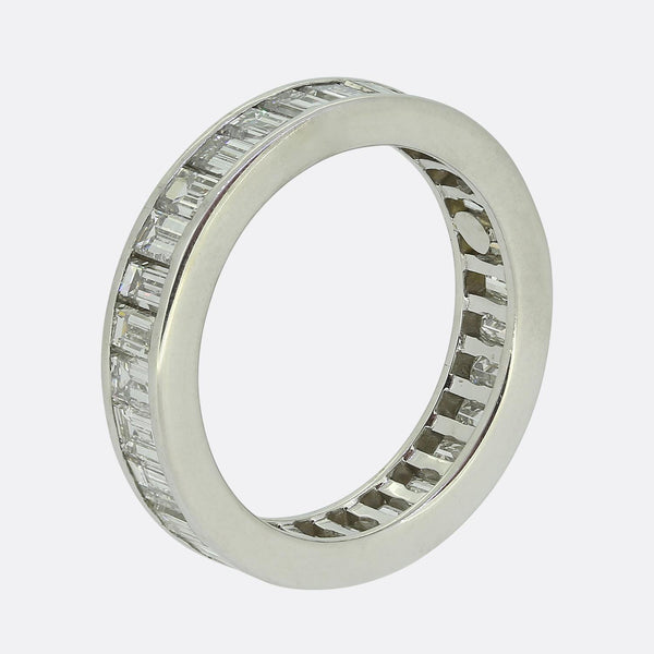 3.00 Carat Baguette Cut Diamond Full-Eternity Ring