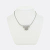 Art Deco 6.50 Carat Diamond Cluster Necklace