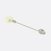 Art Deco Natural Pearl and Diamond Jabot Pin