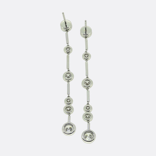 Boodles Raindance Long Diamond Drop Earrings