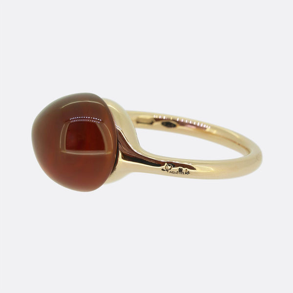 Pomellato Rouge Passion Cabochon Orange Ring