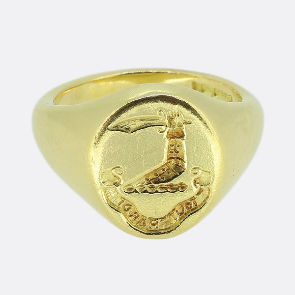 Vintage Charles Green and Sons Intaglio Signet Ring
