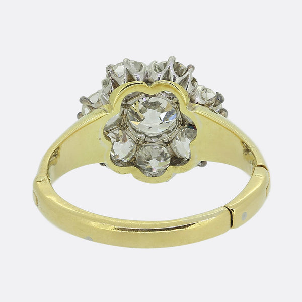 Vintage Diamond Cluster Arthritic Ring