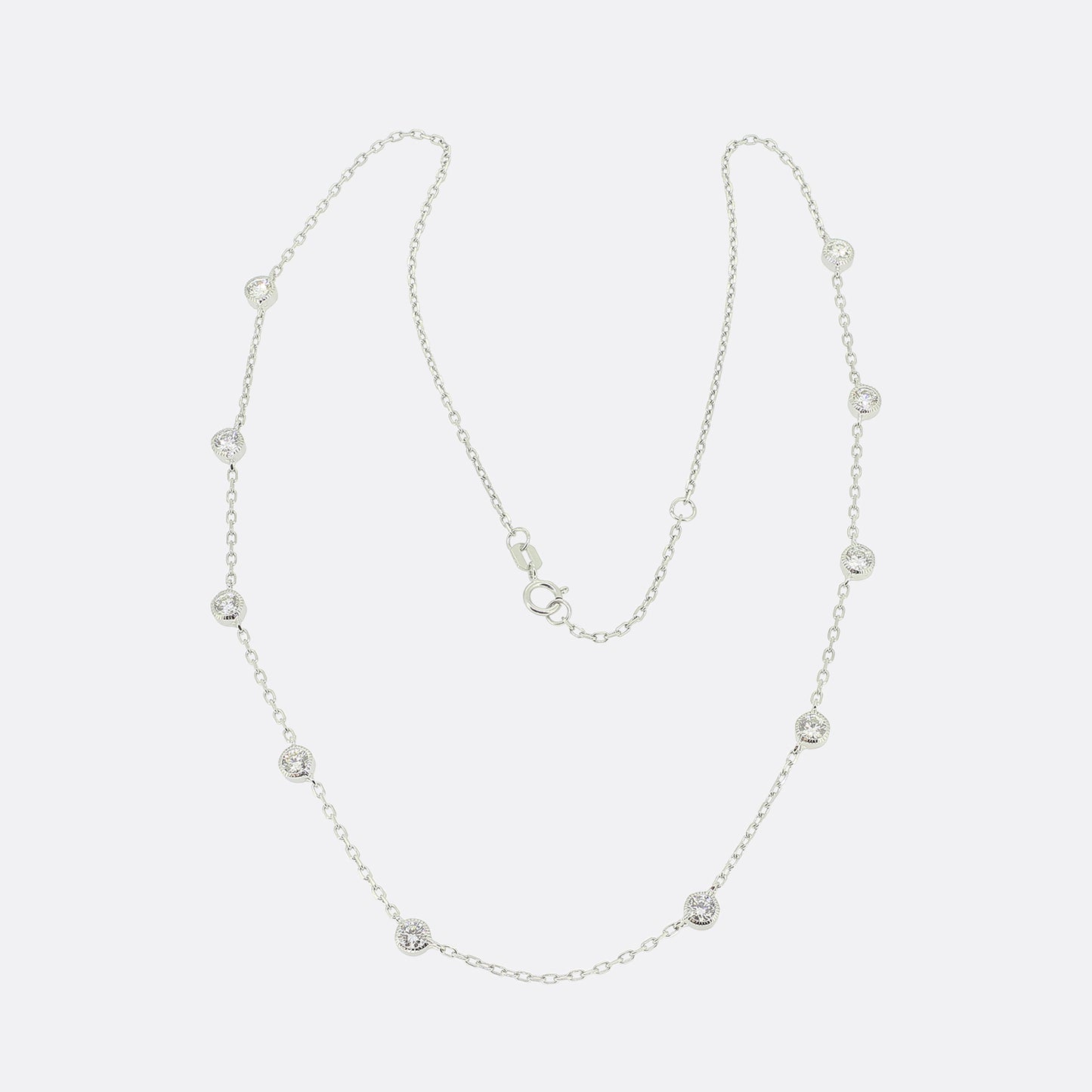 1.32 Carat Diamond Chain Necklace