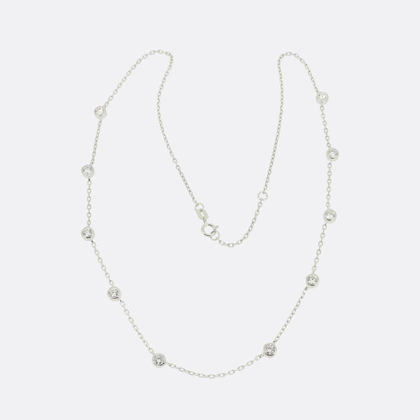 1.32 Carat Diamond Chain Necklace