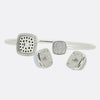 Fred Paris Diamond and Chalcedony Interchangeable Bangle