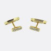 French 1.14 Carat Diamond Cufflinks