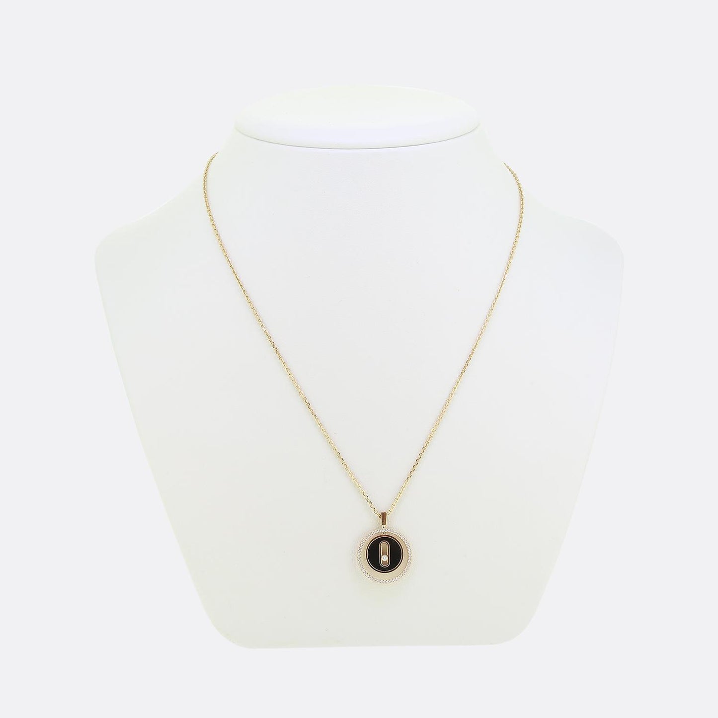 Messika Small Model Lucky Move Onyx and Diamond Necklace