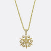 Victorian Natural Pearl Star Pendant Necklace