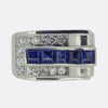Cartier Retro Sapphire and Diamond Ring