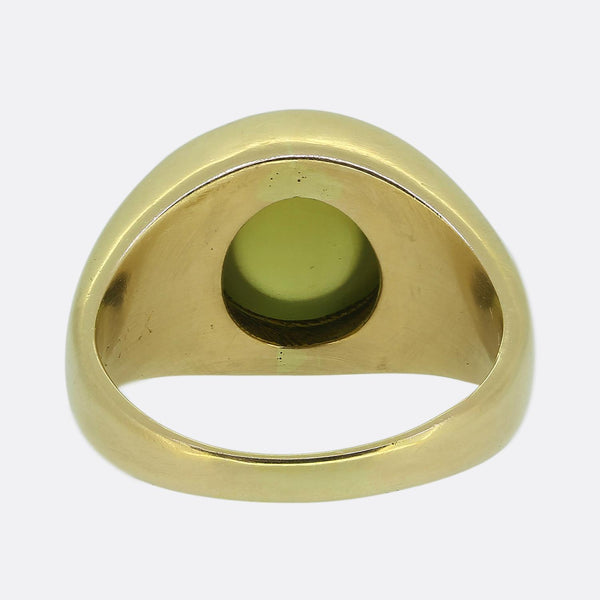 Vintage Cat's Eye Chrysoberyl Single-Stone Ring