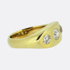 1.42 Carat Diamond Three-Stone Gypsy Ring