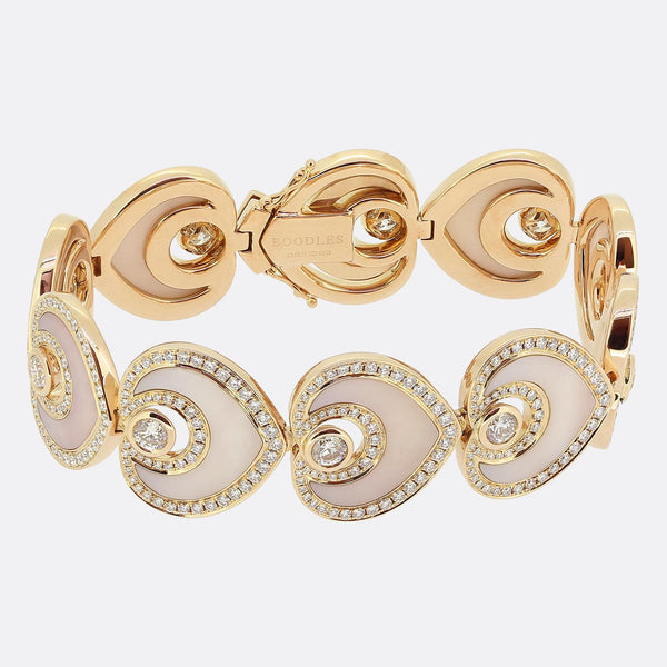 Boodles Sophie Mother of Pearl and Diamond Bracelet