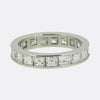 3.80 Carat Carré Cut Diamond Full-Eternity Ring