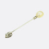 Art Deco Natural Pearl and Diamond Jabot Pin
