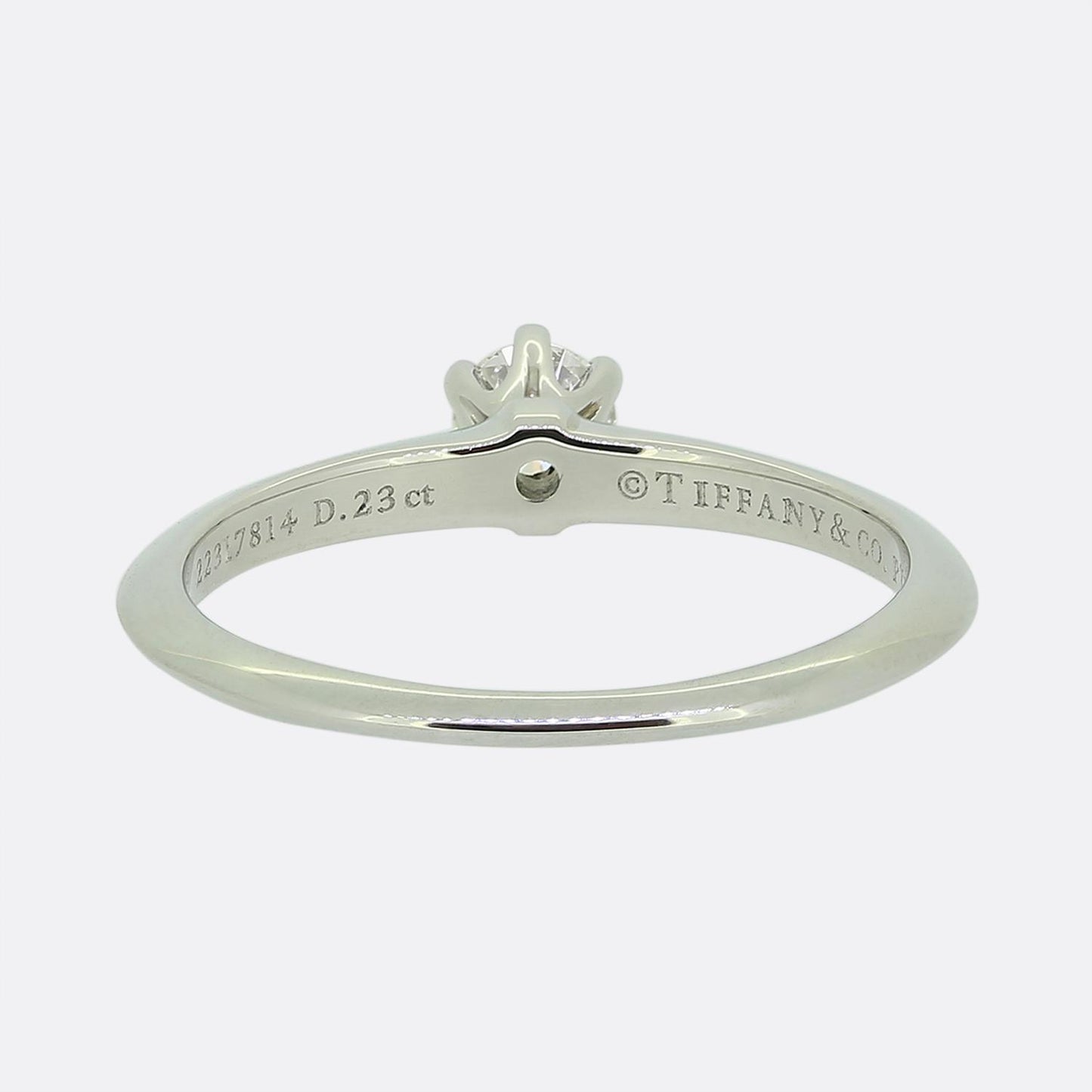Tiffany & Co. 0.23 Carat Diamond Engagement Ring