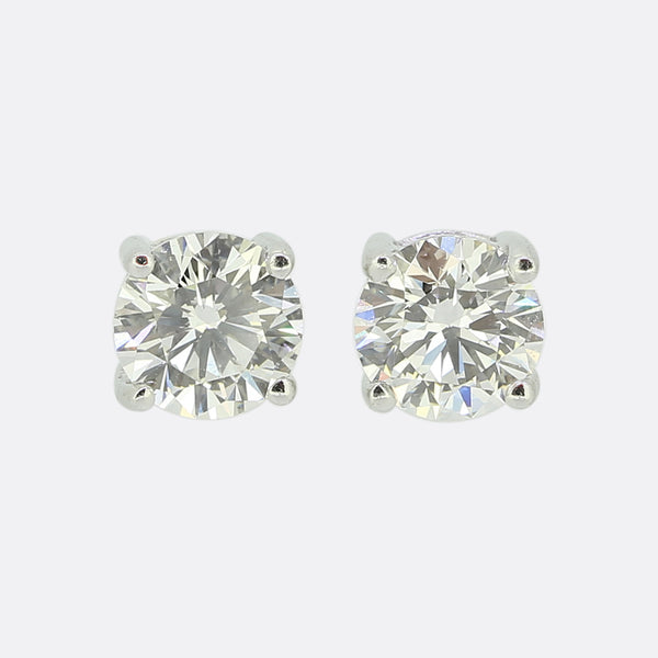 1.00 Carat Diamond Stud Earrings