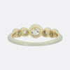 Vintage 0.90 Carat Old Cut Diamond Five Stone Ring
