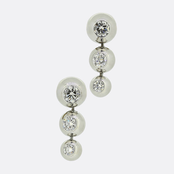 Cartier Perle de Diamants Drop Earrings