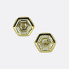 2.00 Carat Hexagonal-Cut Diamond Stud Earrings