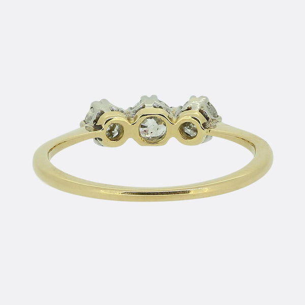 Antique Three-Stone Diamond Ring