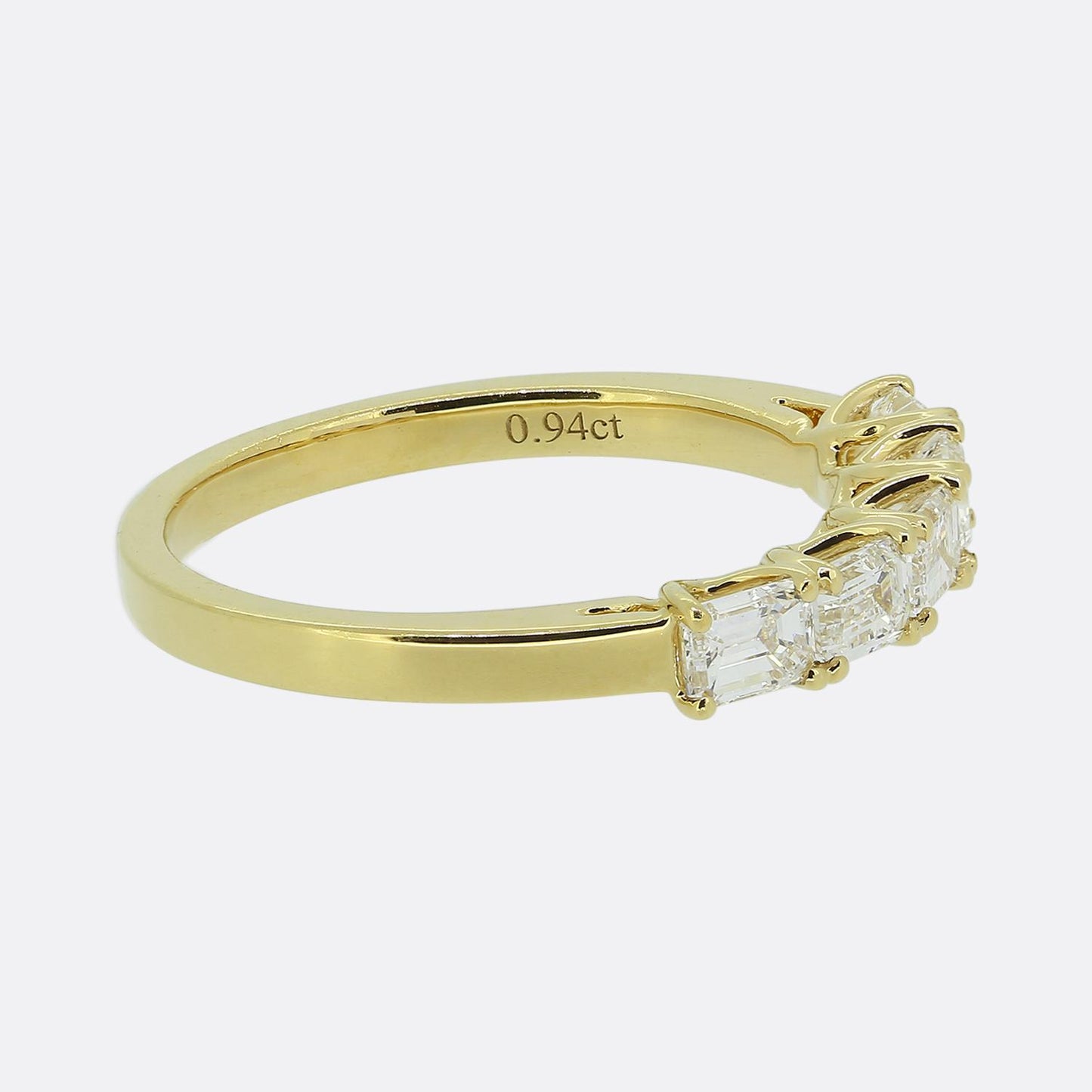 Vintage 0.94 Carat Baguette Cut Diamond Ring