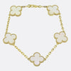 Van Cleef & Arpels Vintage Alhambra Five Motif Mother of Pearl Bracelet