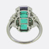 Art Deco Emerald and Diamond Dress Ring