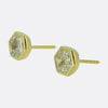 2.00 Carat Hexagonal-Cut Diamond Stud Earrings