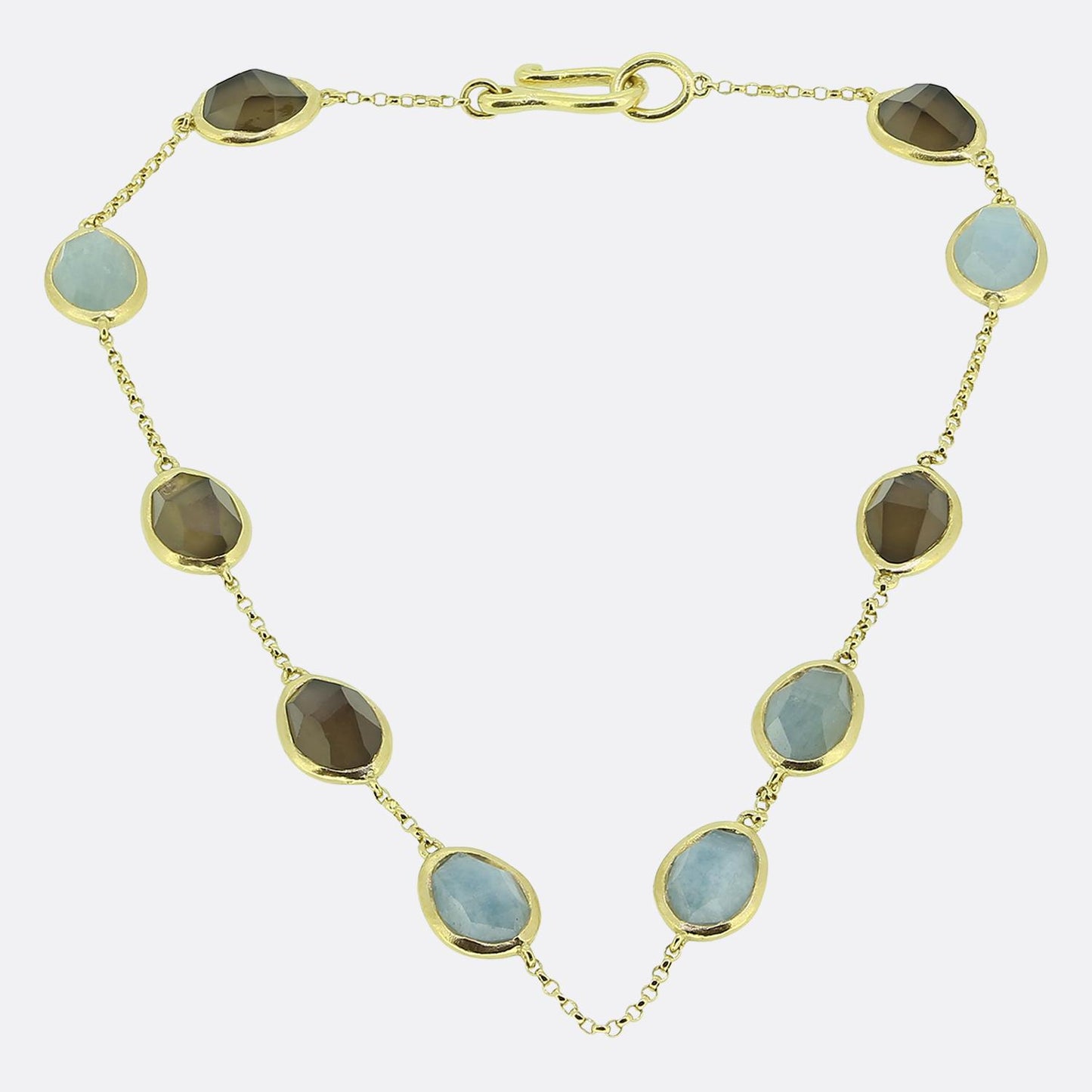 Annoushka Aquamarine and Quartz Bracelet