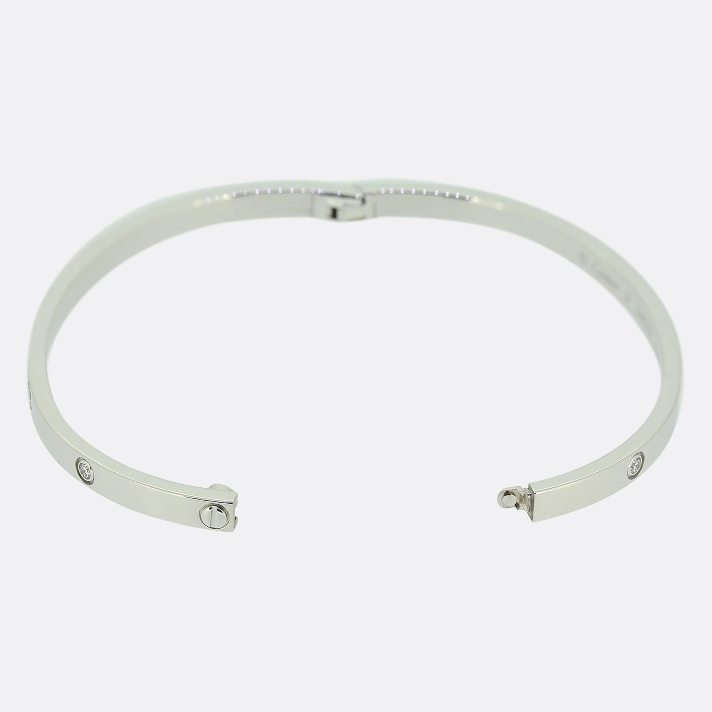 Cartier 10 Diamond Small LOVE Bangle Size 17